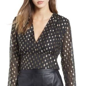 NWT Leith Cocktail Crop Shirt